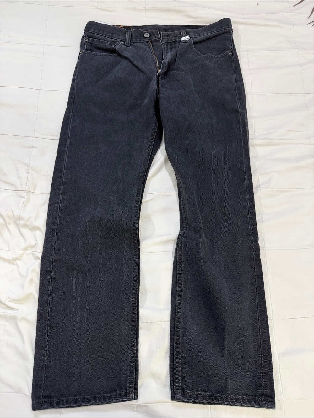 Classic Black Straight-Leg Jeans